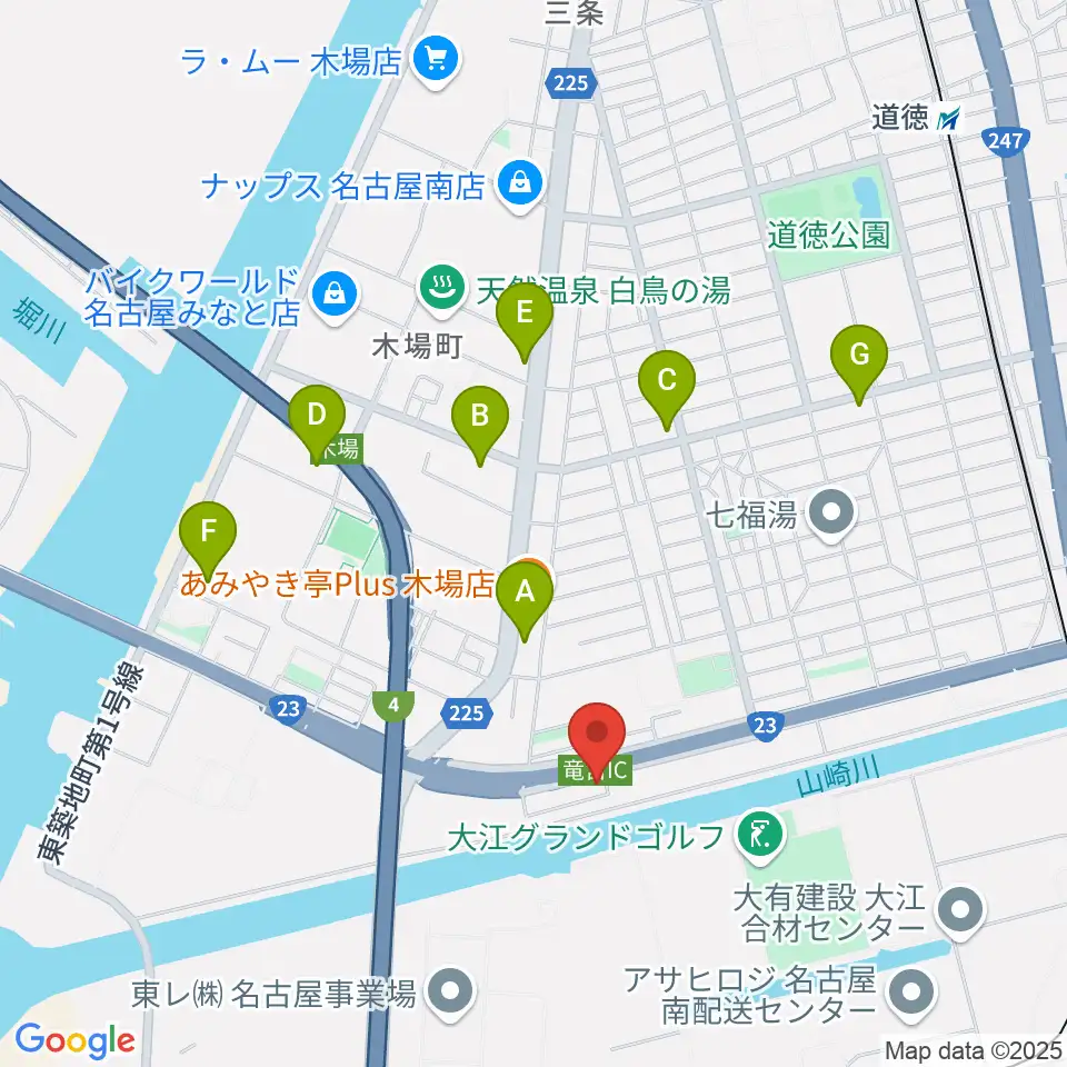 JB HALL周辺のコンビニエンスストア一覧地図