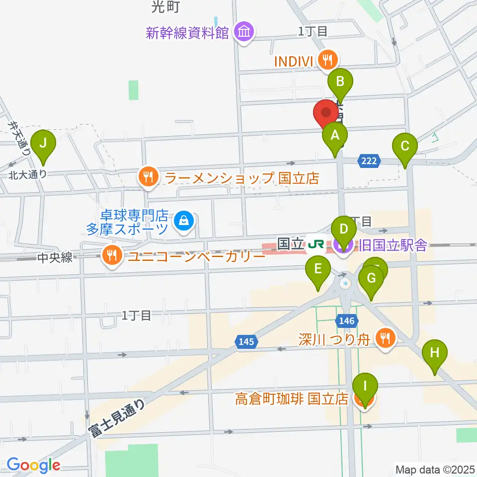 KEY-NOTE音楽教室周辺のコンビニエンスストア一覧地図