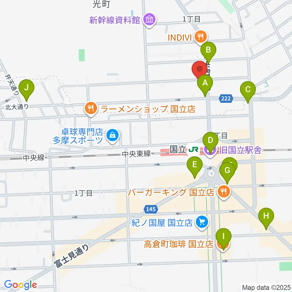 KEY-NOTE音楽教室周辺のコンビニエンスストア一覧地図