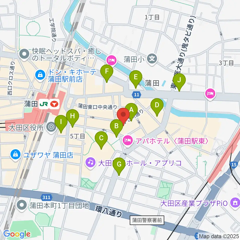 ジェイコブ音楽教室周辺のコンビニエンスストア一覧地図