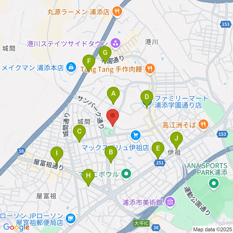 ミュージックハウス周辺のコンビニエンスストア一覧地図