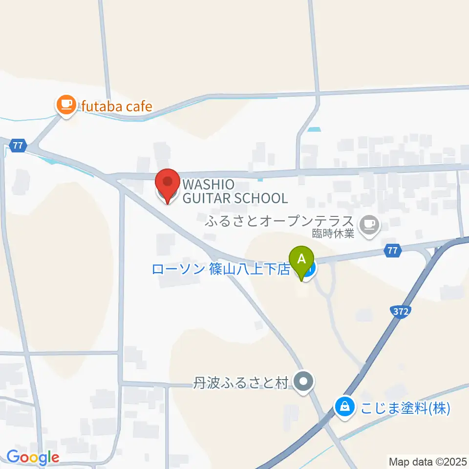 WASHIO GUITAR SCHOOL周辺のコンビニエンスストア一覧地図