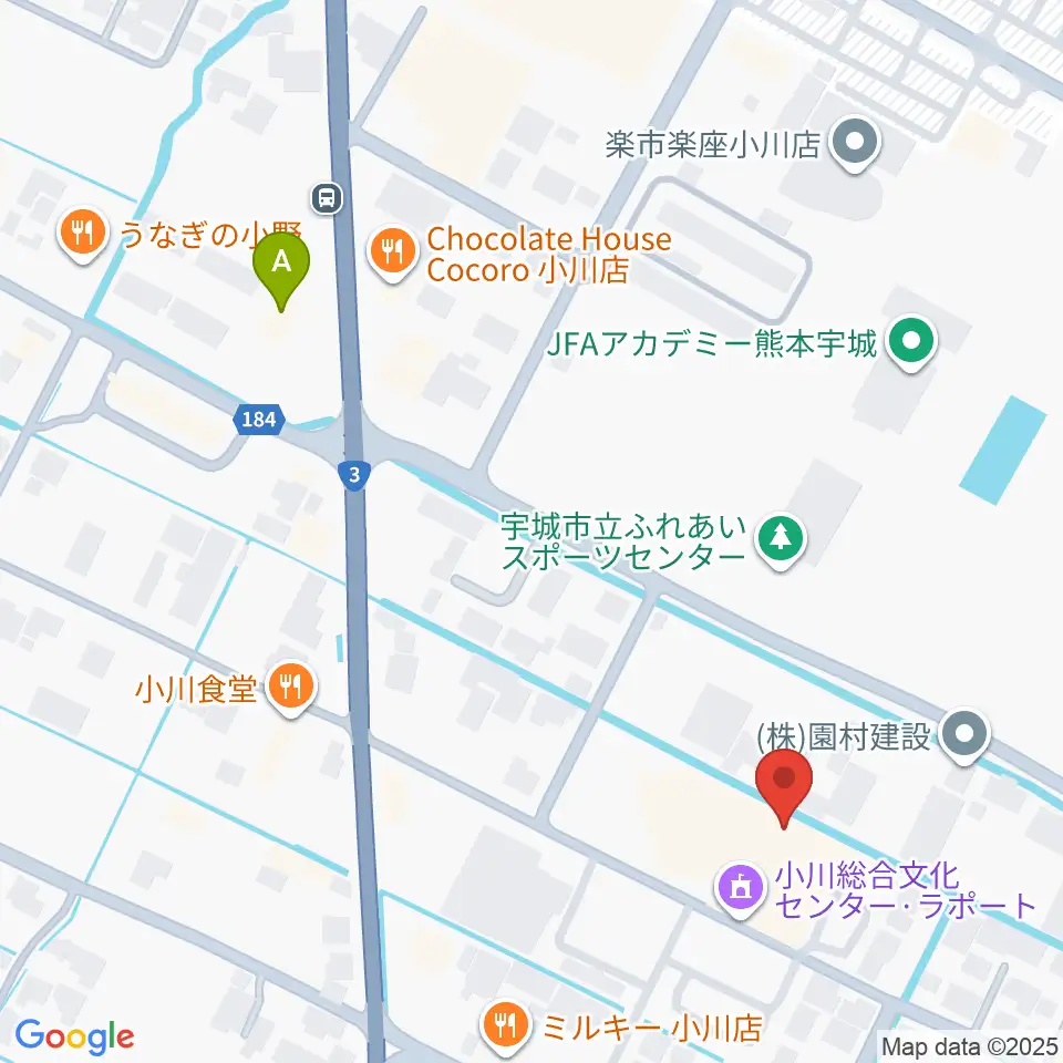 小川総合文化センター ラポート周辺のコンビニエンスストア一覧地図