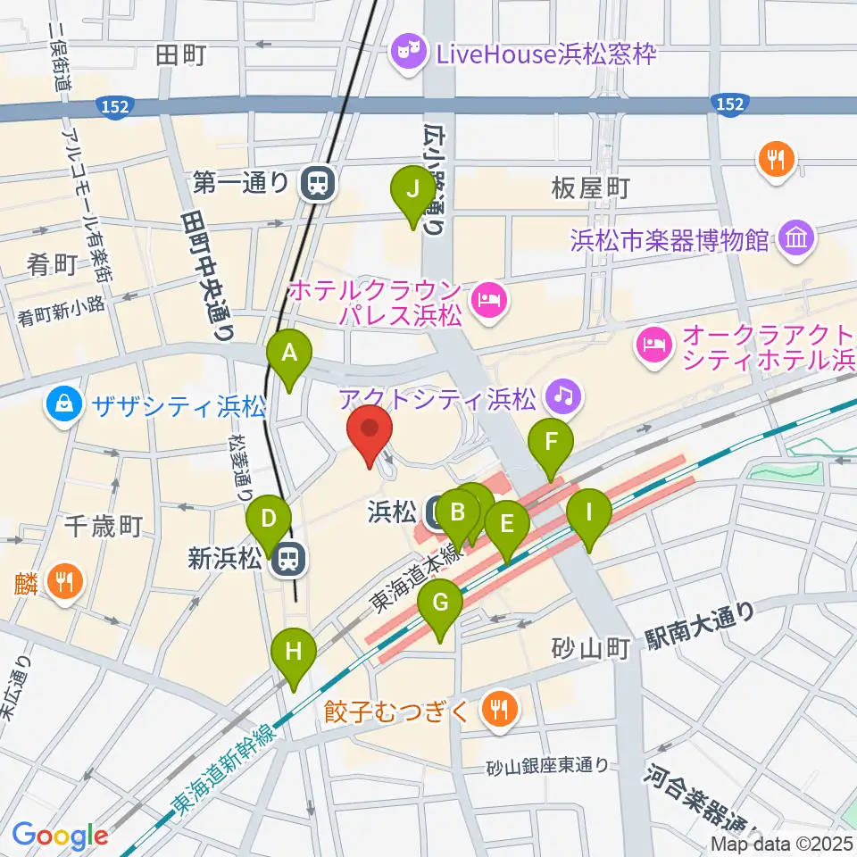 えんてつホール周辺のコンビニエンスストア一覧地図