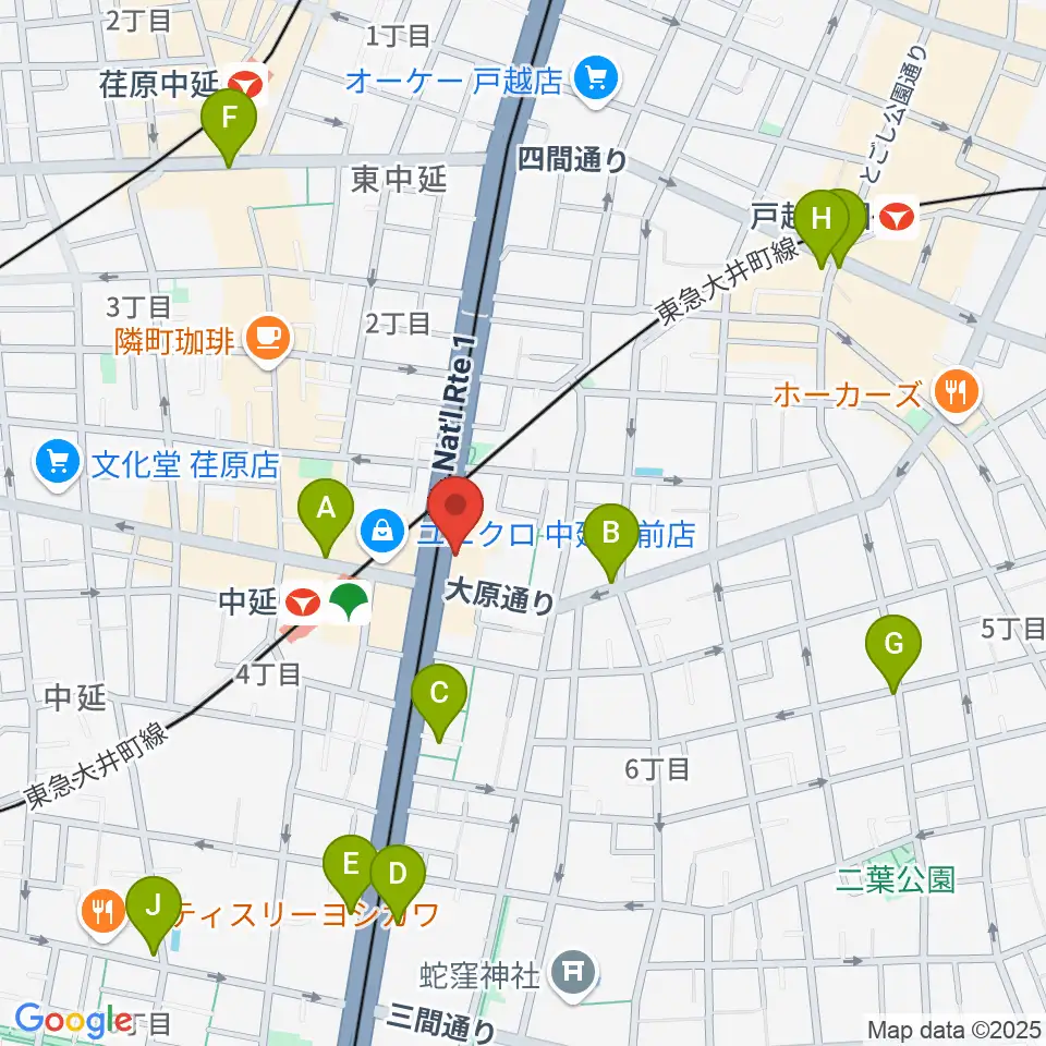 Prayers Studioアトリエ周辺のコンビニエンスストア一覧地図