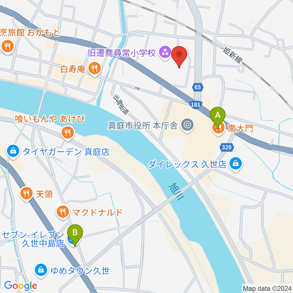 久世エスパスホール周辺のコンビニエンスストア一覧地図