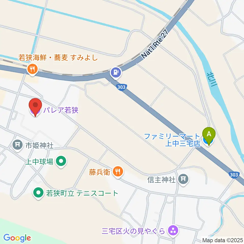 パレア若狭周辺のコンビニエンスストア一覧地図