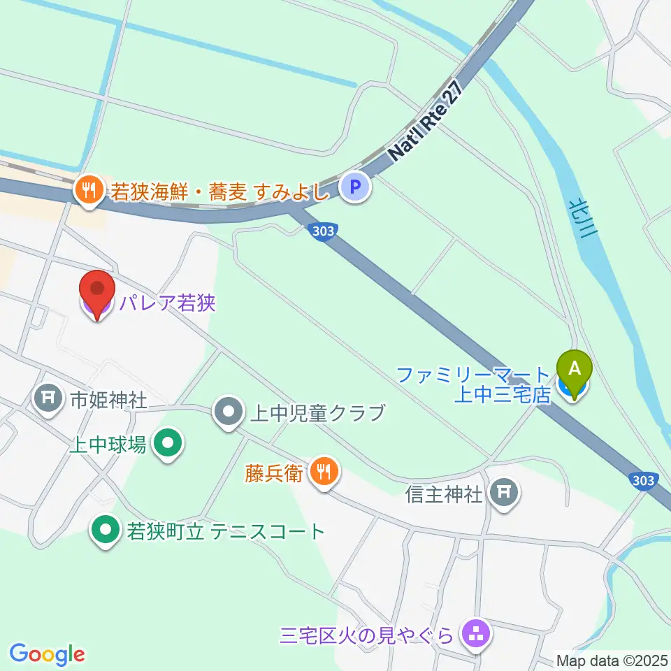 パレア若狭周辺のコンビニエンスストア一覧地図