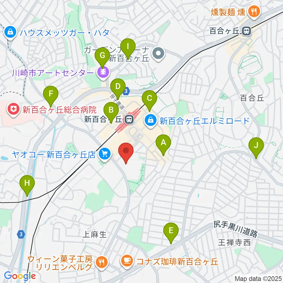 テアトロ・ジーリオ・ショウワ周辺のコンビニエンスストア一覧地図