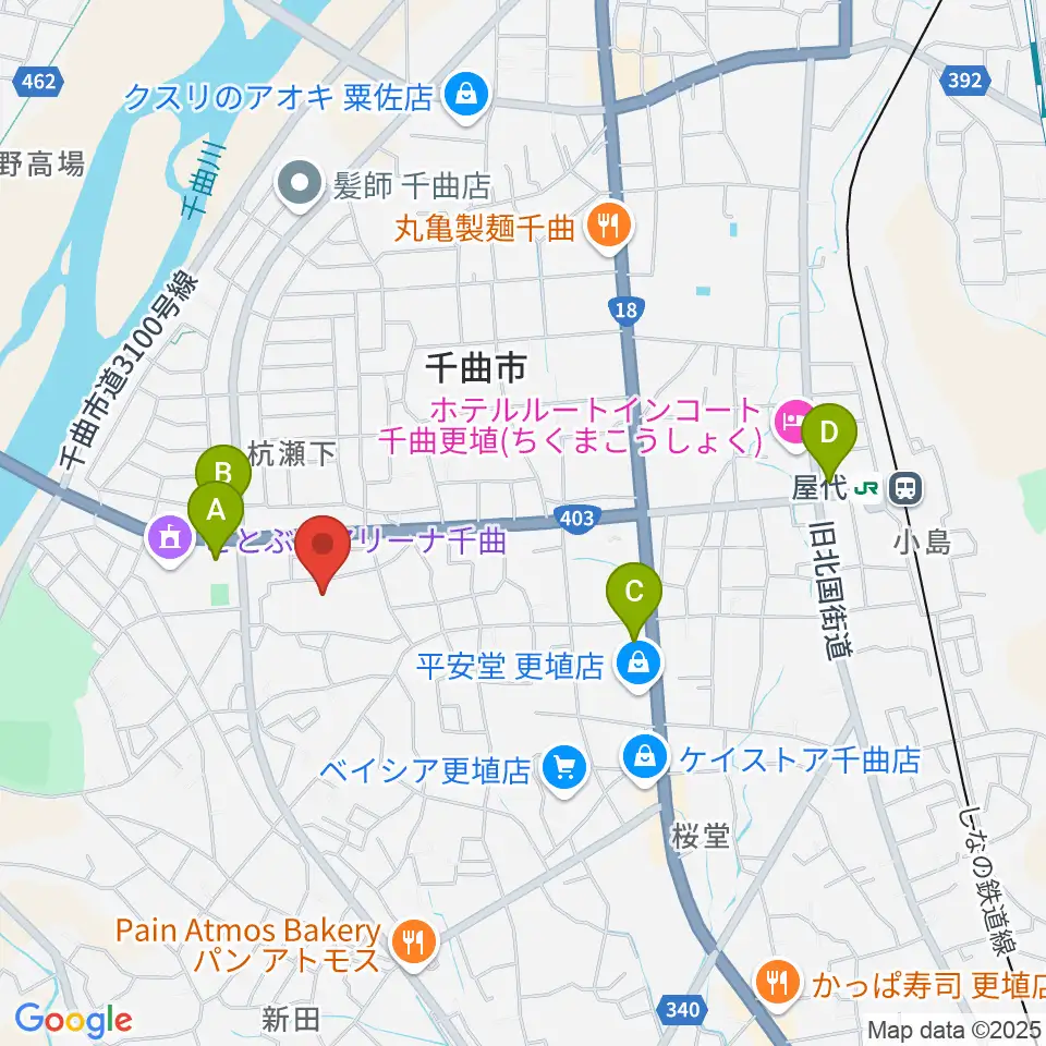 信州の幸あんずホール周辺のコンビニエンスストア一覧地図