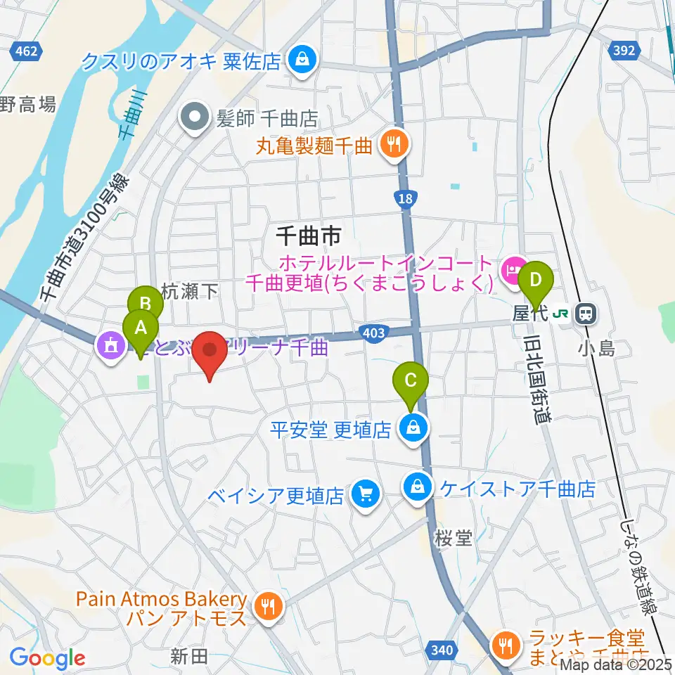信州の幸あんずホール周辺のコンビニエンスストア一覧地図