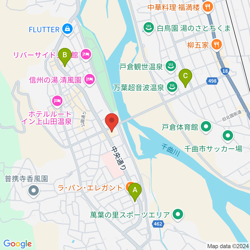 上山田文化会館周辺のコンビニエンスストア一覧地図