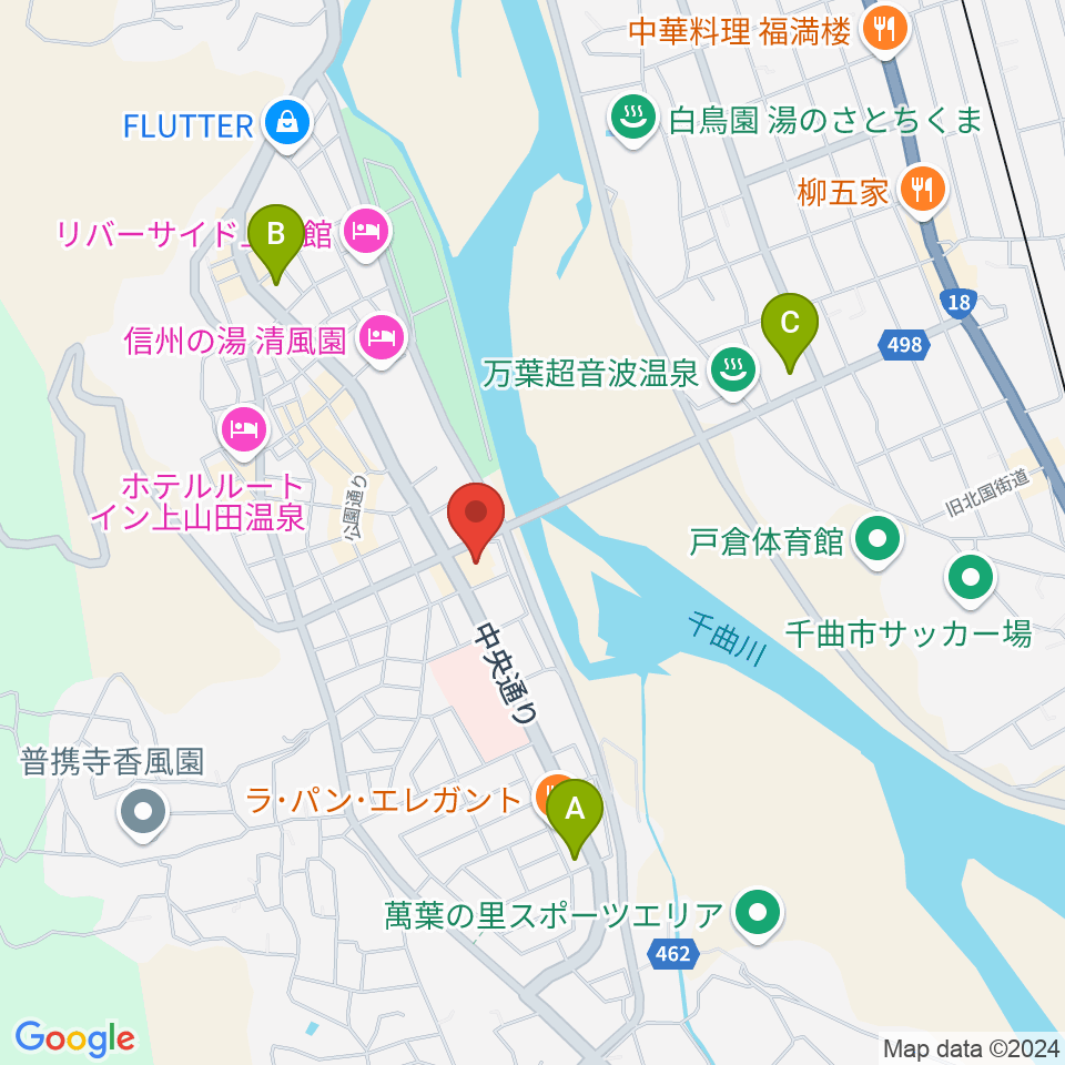 上山田文化会館周辺のコンビニエンスストア一覧地図