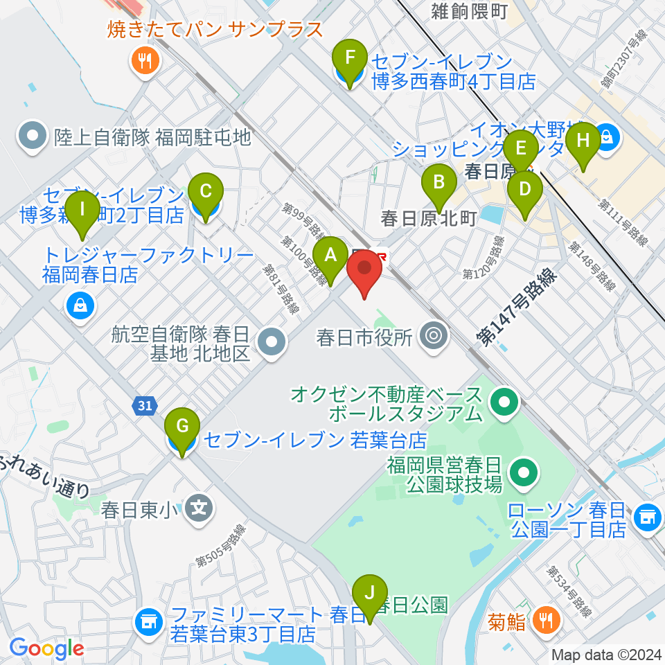 クローバープラザ周辺のコンビニエンスストア一覧地図