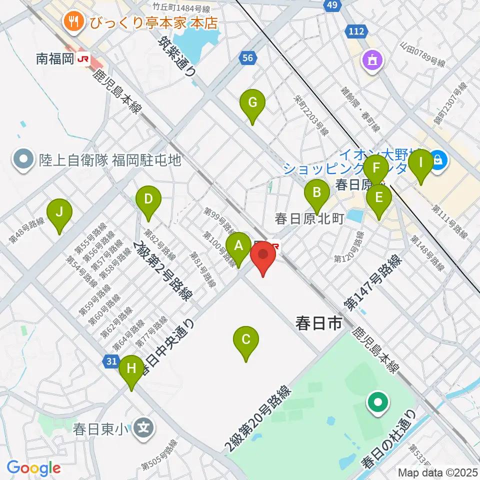 クローバープラザ周辺のコンビニエンスストア一覧地図