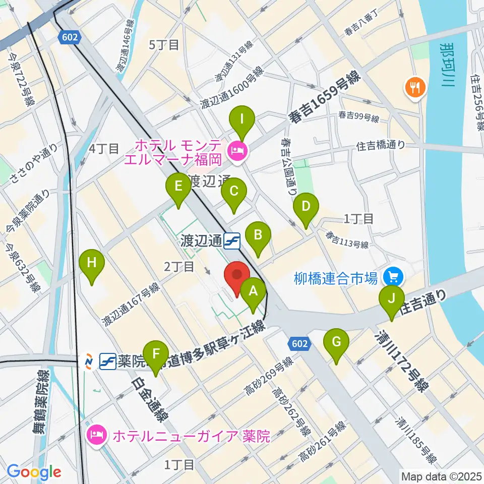 電気ビルみらいホール周辺のコンビニエンスストア一覧地図