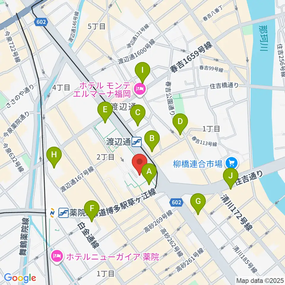 電気ビルみらいホール周辺のコンビニエンスストア一覧地図