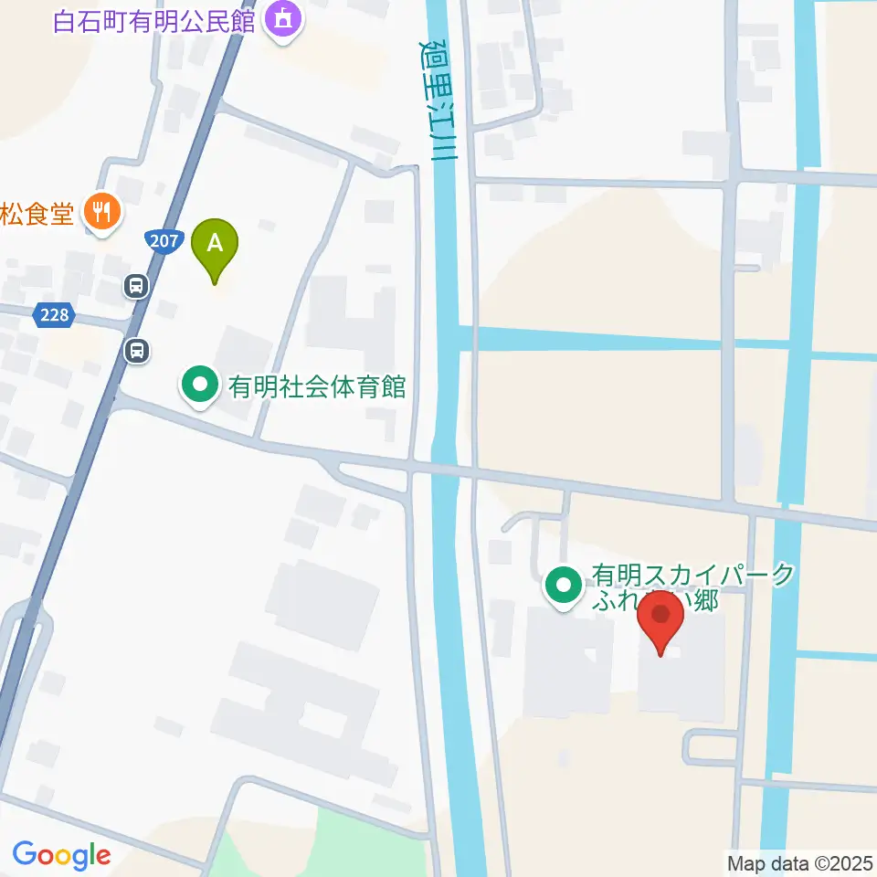 有明スカイパーク ふれあい郷周辺のコンビニエンスストア一覧地図