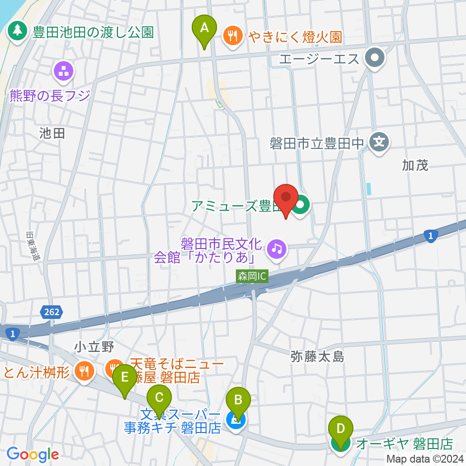 アミューズ豊田周辺のコンビニエンスストア一覧地図