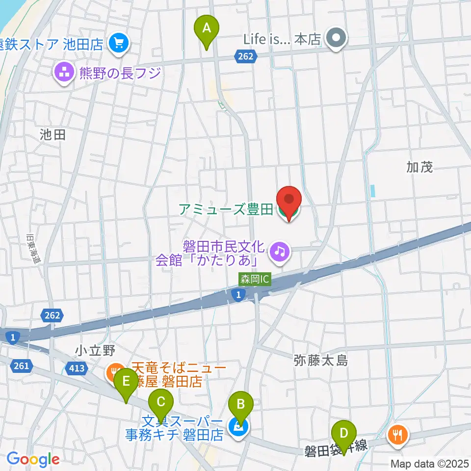 アミューズ豊田周辺のコンビニエンスストア一覧地図