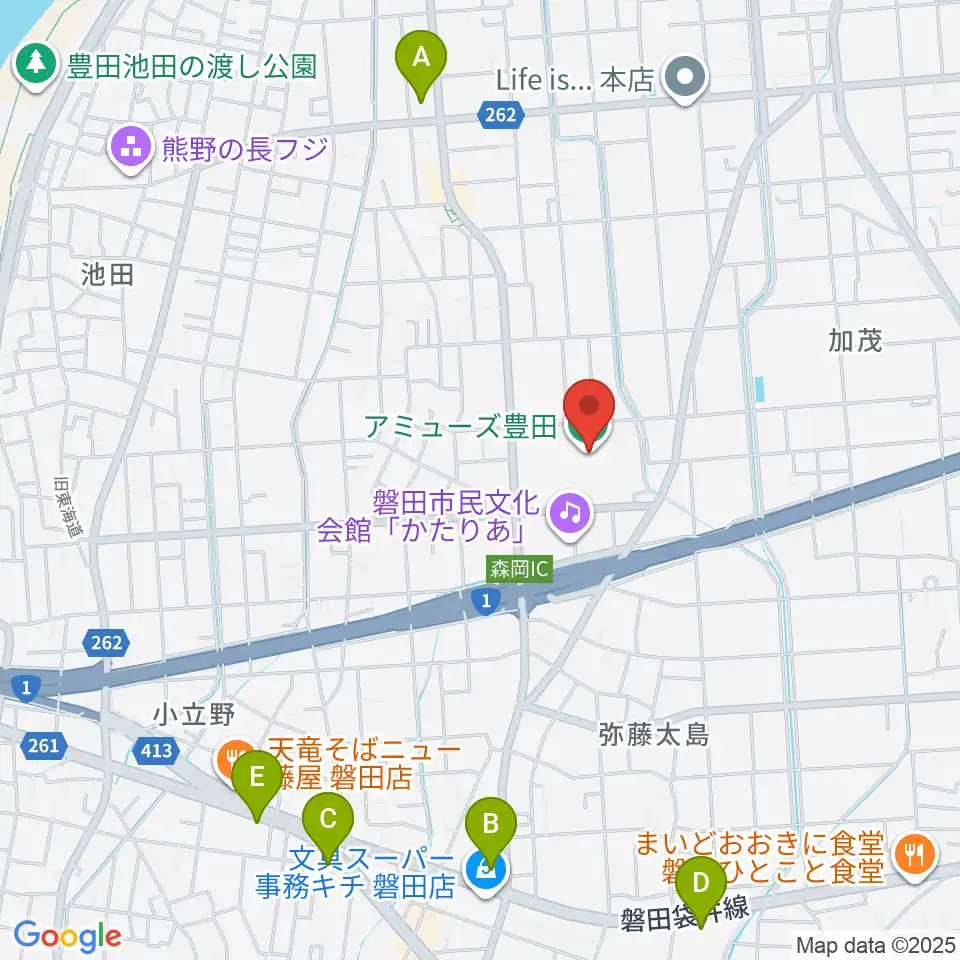 アミューズ豊田周辺のコンビニエンスストア一覧地図