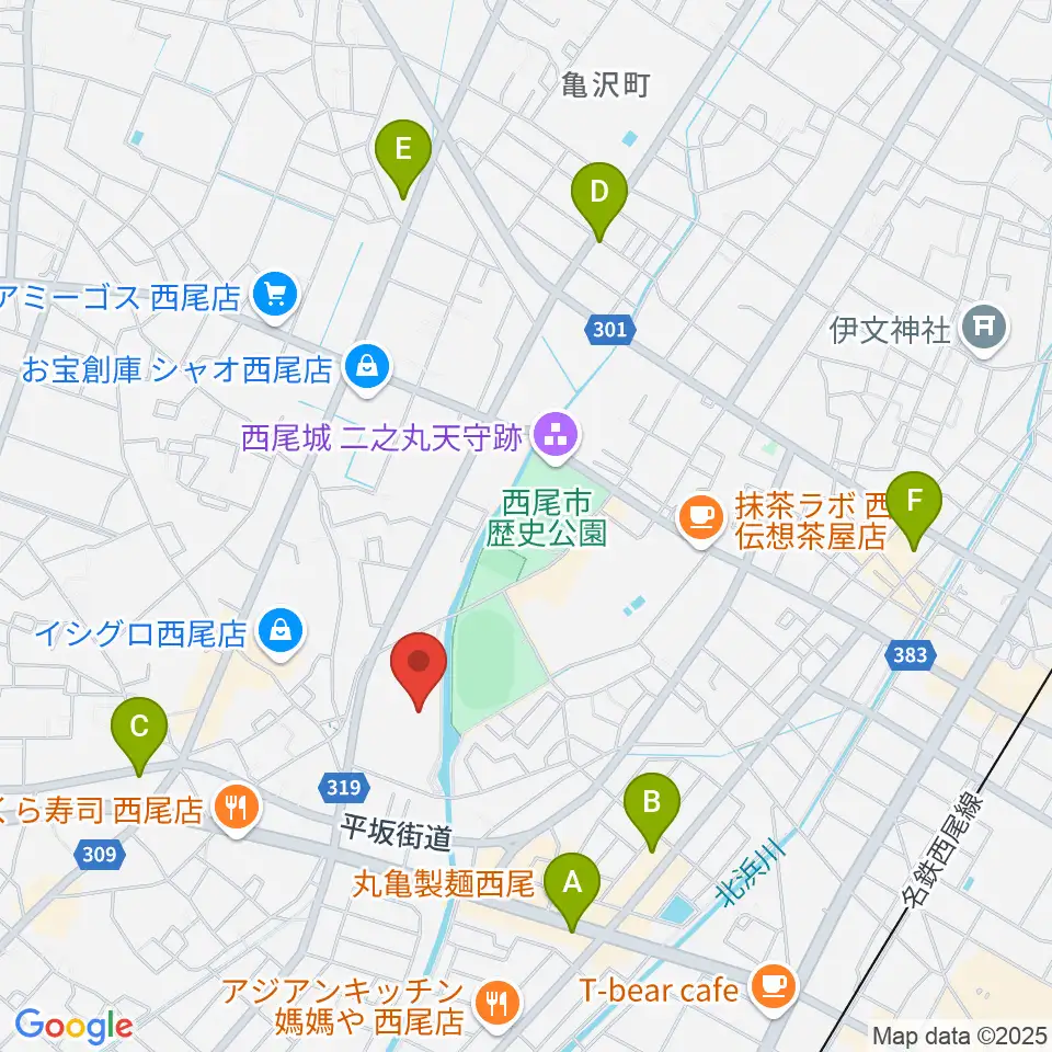 にししん文化会館 茶々っとホール周辺のコンビニエンスストア一覧地図