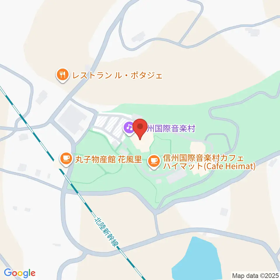 信州国際音楽村 ホールこだま周辺のコンビニエンスストア一覧地図
