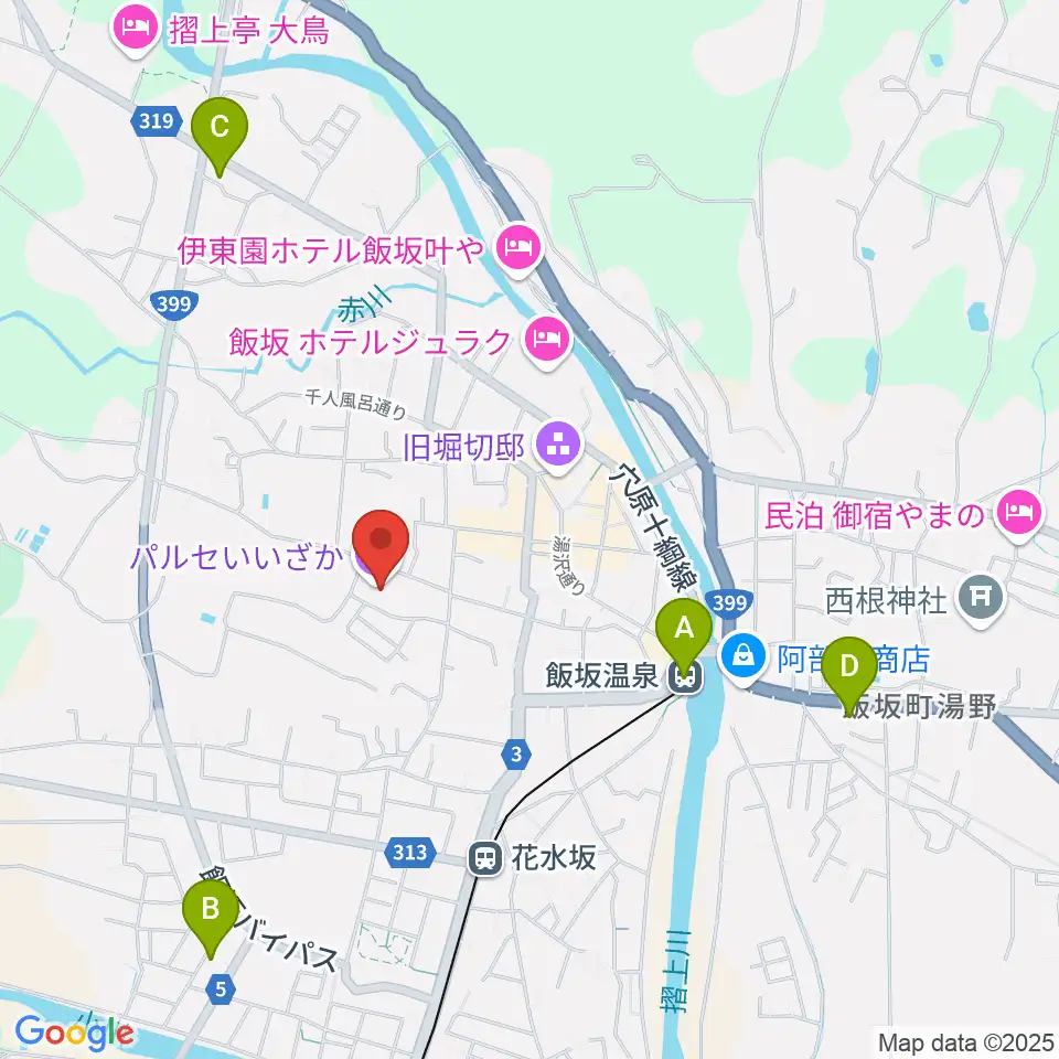 パルセいいざか周辺のコンビニエンスストア一覧地図