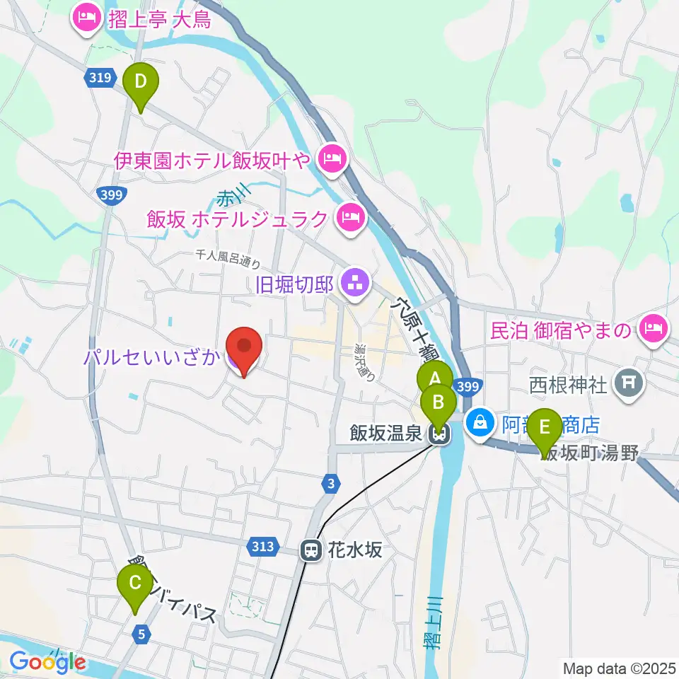 パルセいいざか周辺のコンビニエンスストア一覧地図