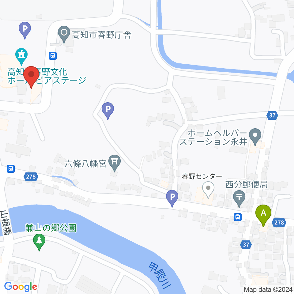 高知市春野文化ホールピアステージ周辺のコンビニエンスストア一覧地図