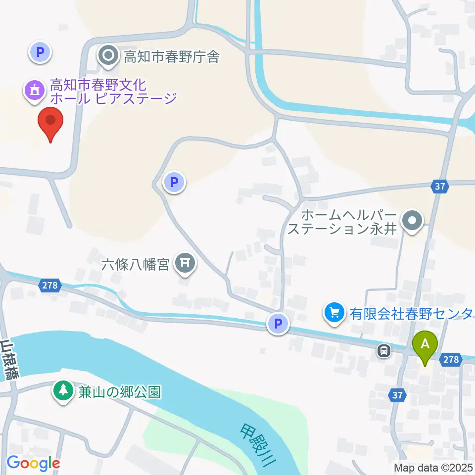 高知市春野文化ホールピアステージ周辺のコンビニエンスストア一覧地図