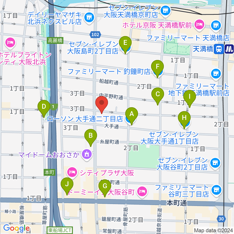 SKS音楽教室周辺のコンビニエンスストア一覧地図