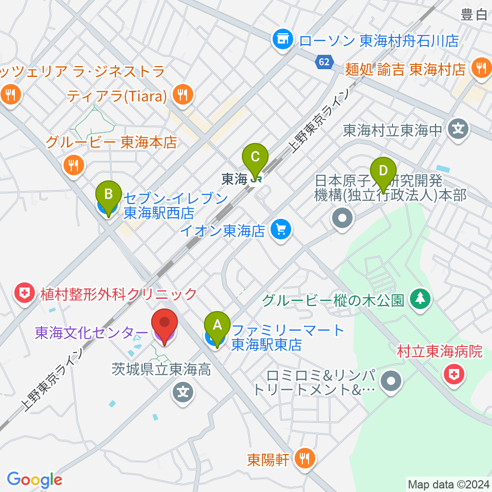 東海文化センター周辺のコンビニエンスストア一覧地図