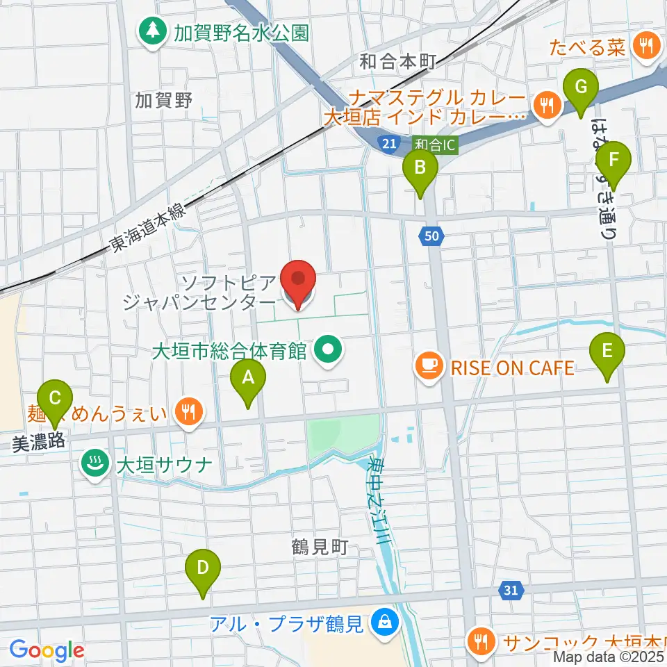 ソフトピアジャパンセンター周辺のコンビニエンスストア一覧地図