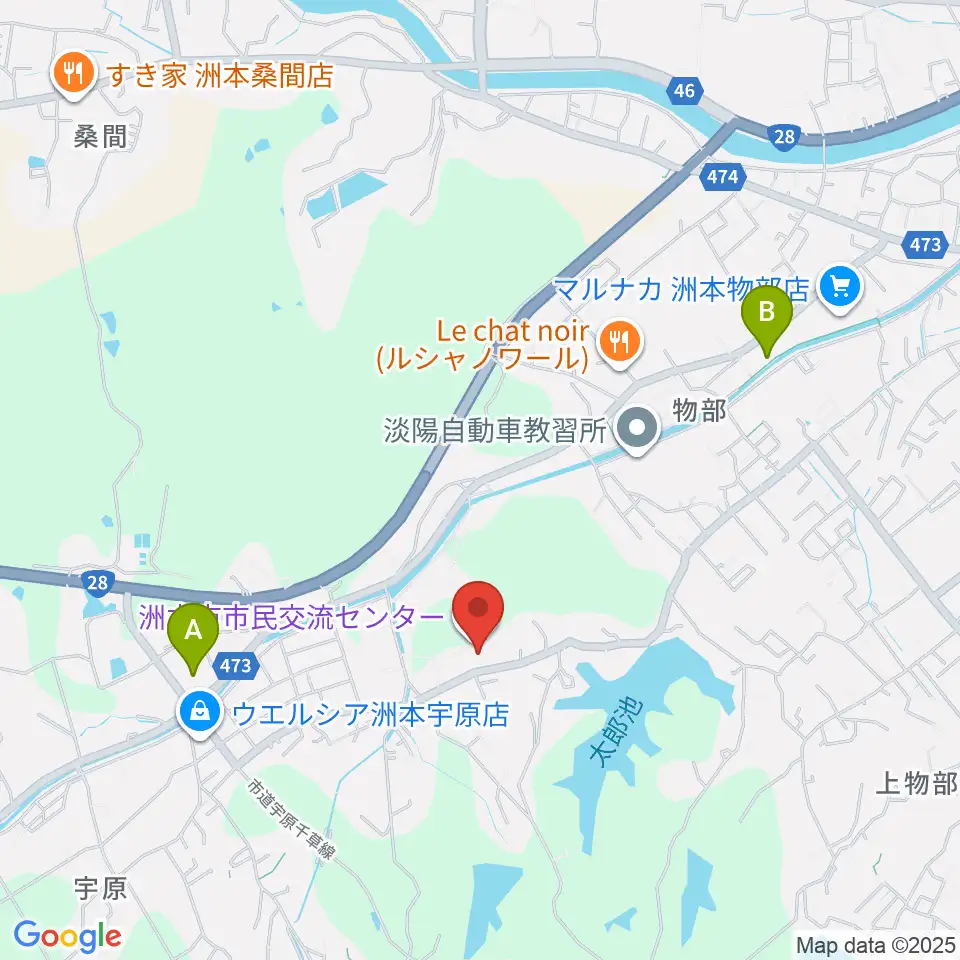 洲本市市民交流センター周辺のコンビニエンスストア一覧地図