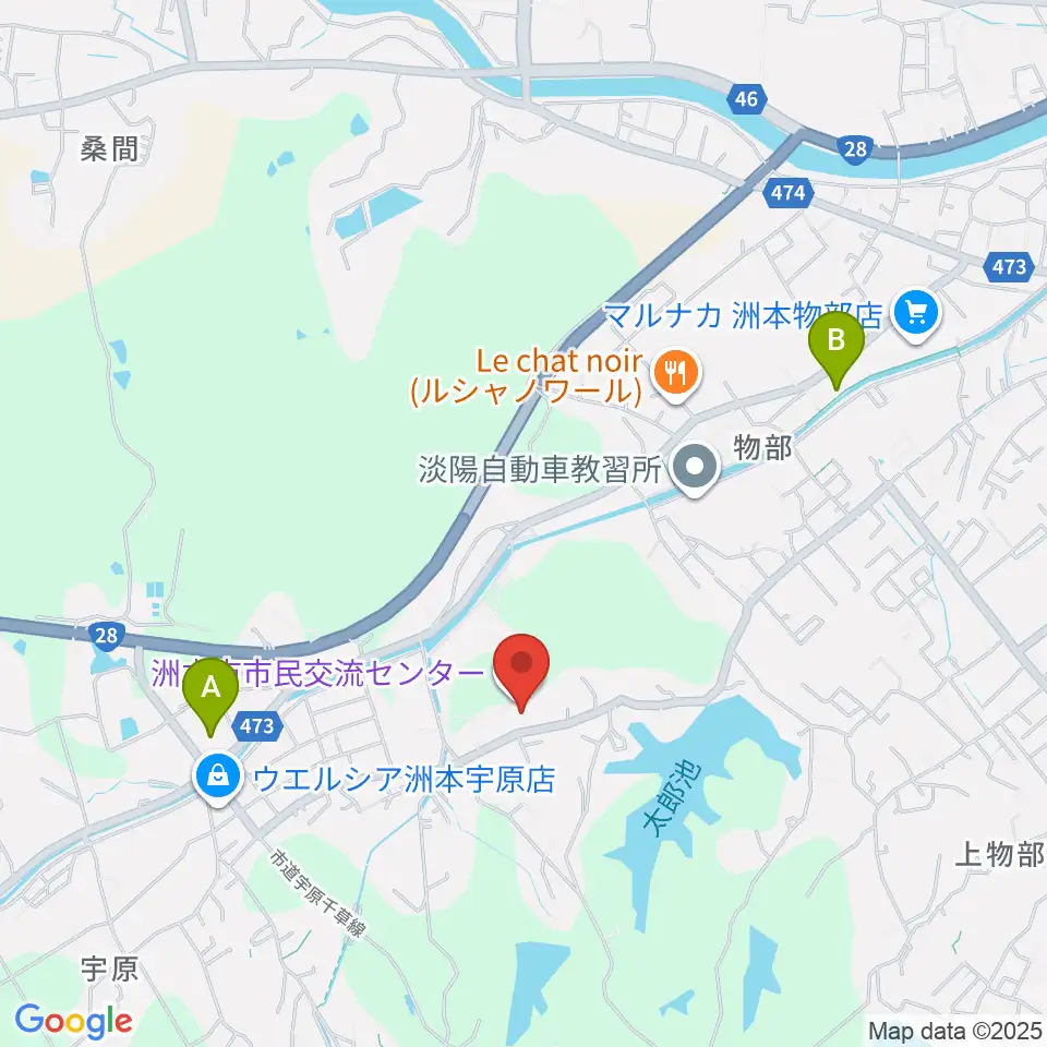 洲本市市民交流センター周辺のコンビニエンスストア一覧地図