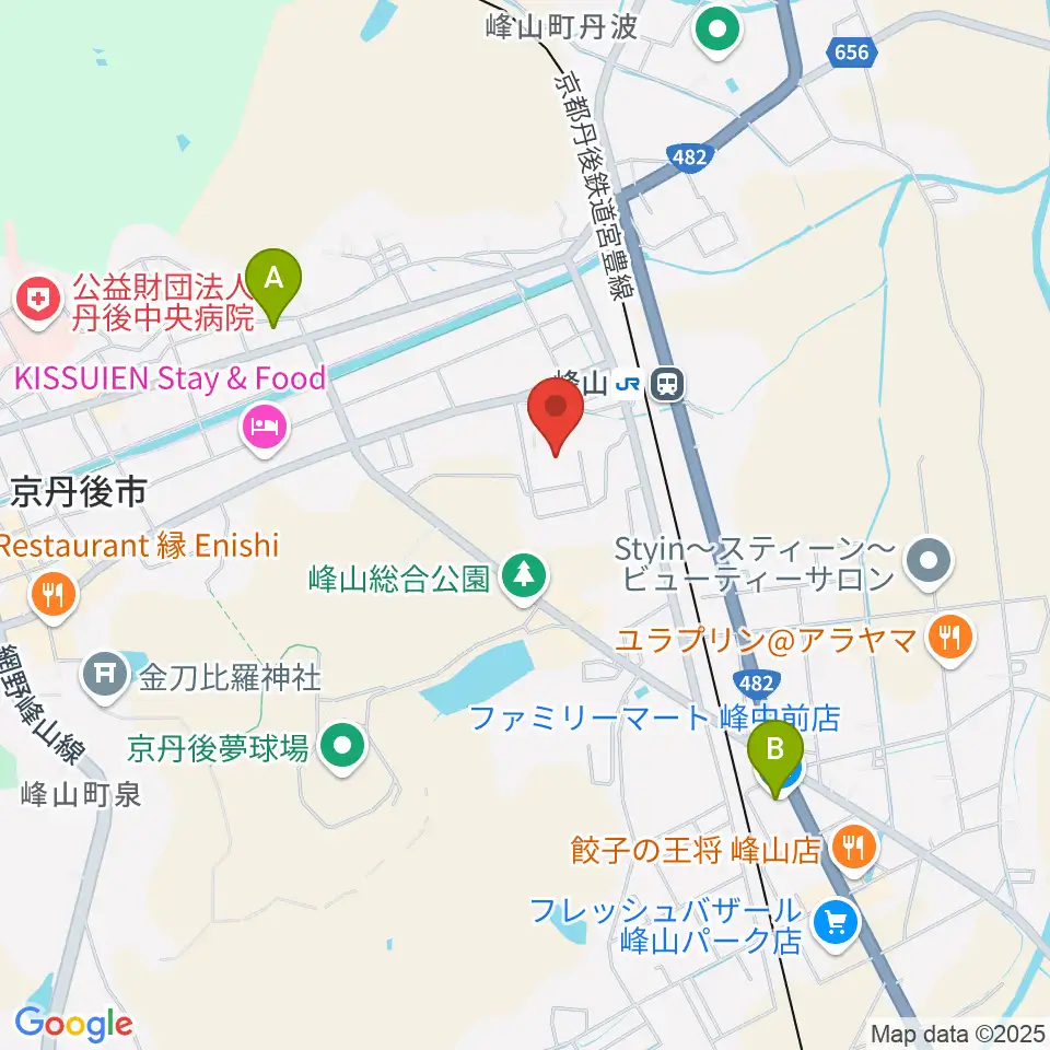 京都府丹後文化会館周辺のコンビニエンスストア一覧地図