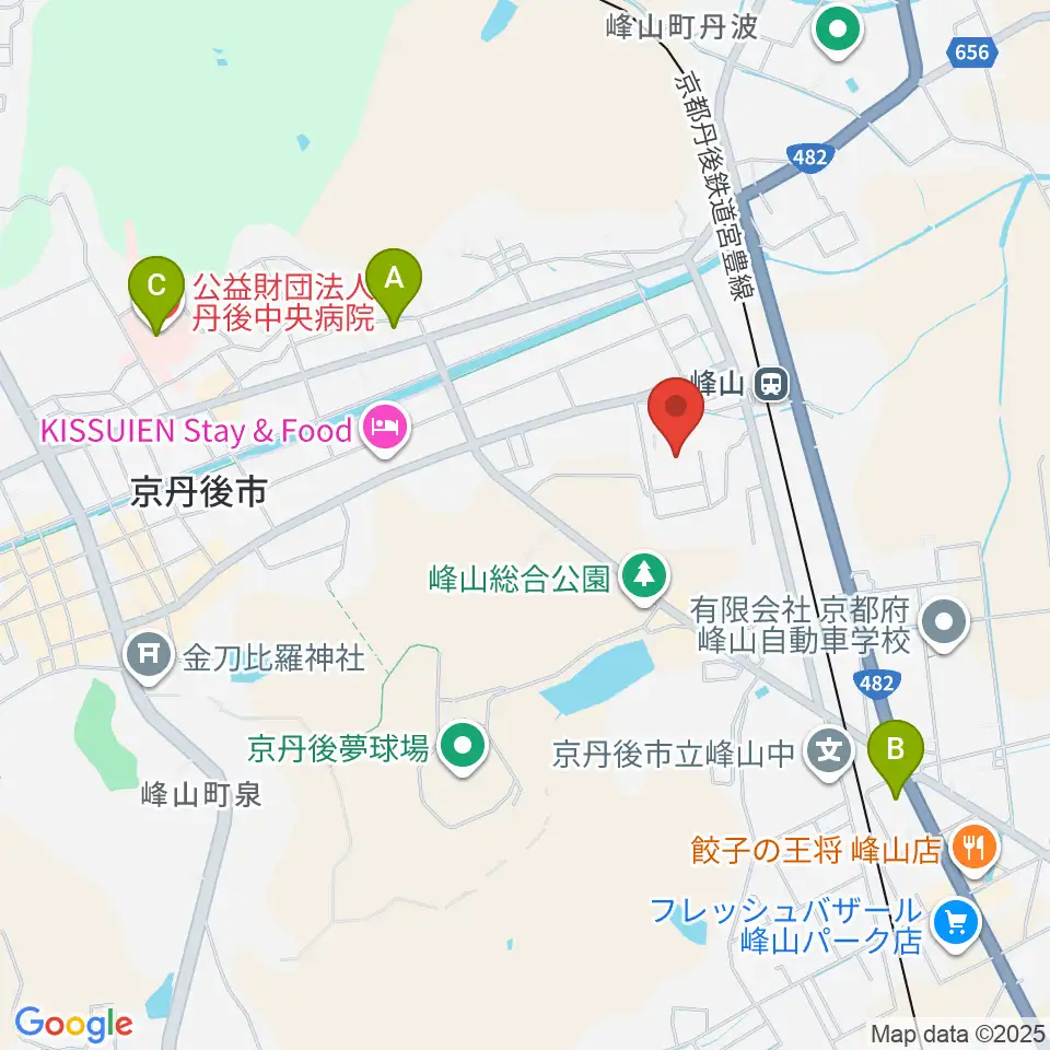 京都府丹後文化会館周辺のコンビニエンスストア一覧地図