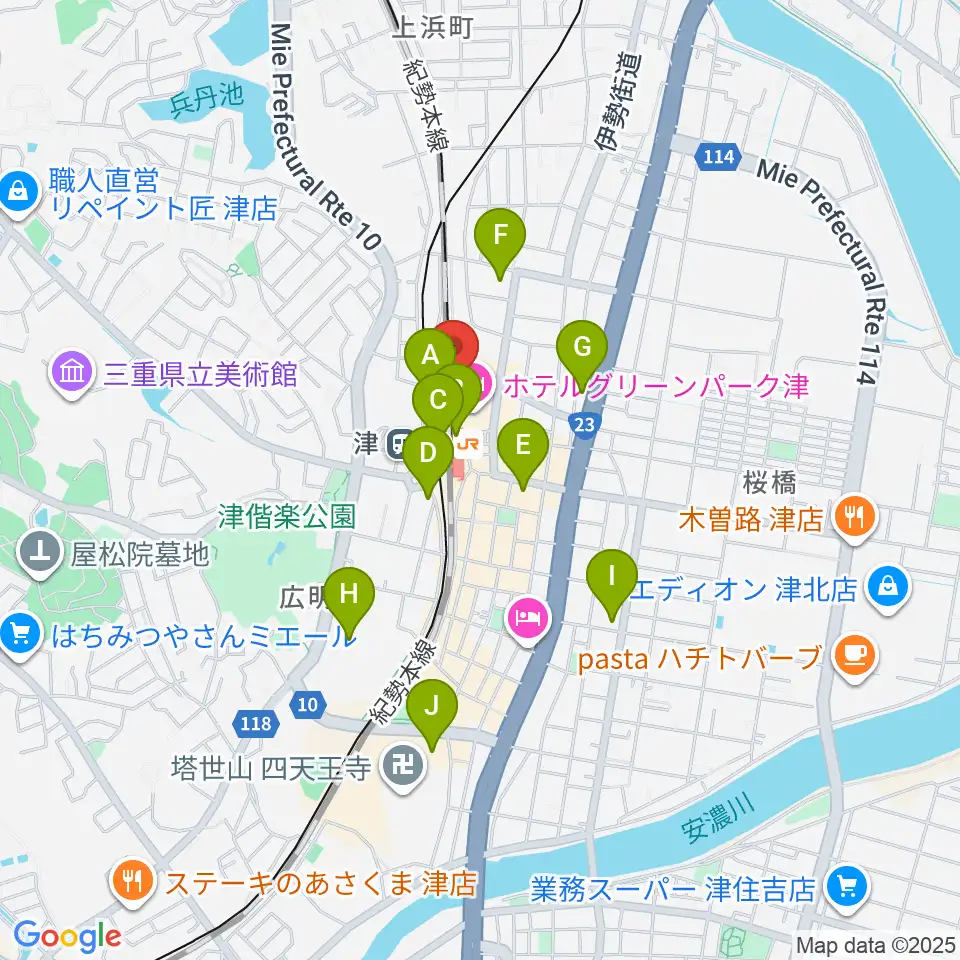 アストプラザ周辺のコンビニエンスストア一覧地図