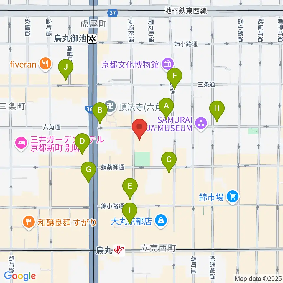 ウィングス京都周辺のコンビニエンスストア一覧地図