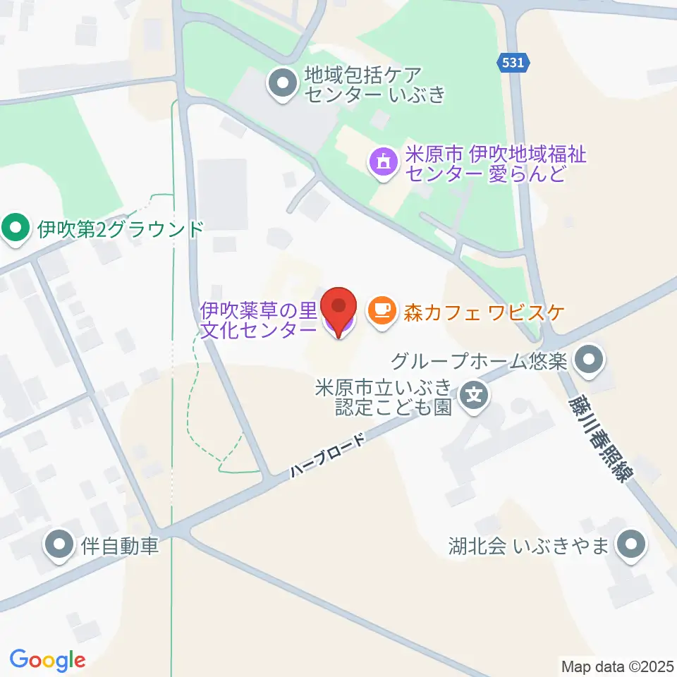 伊吹薬草の里文化センター周辺のコンビニエンスストア一覧地図