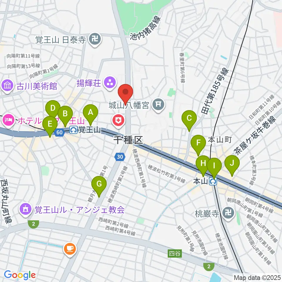 フィオーレ音楽教室周辺のコンビニエンスストア一覧地図