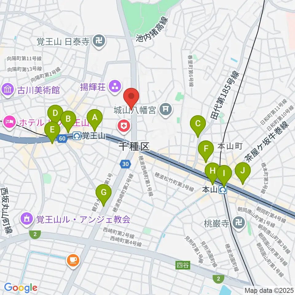 フィオーレ音楽教室周辺のコンビニエンスストア一覧地図