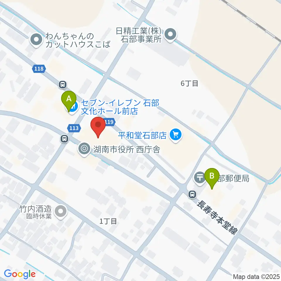 石部文化ホール周辺のコンビニエンスストア一覧地図