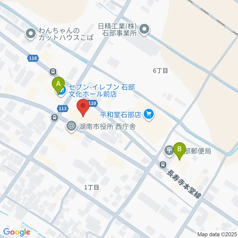 石部文化ホール周辺のコンビニエンスストア一覧地図