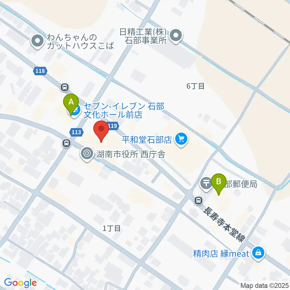 石部文化ホール周辺のコンビニエンスストア一覧地図