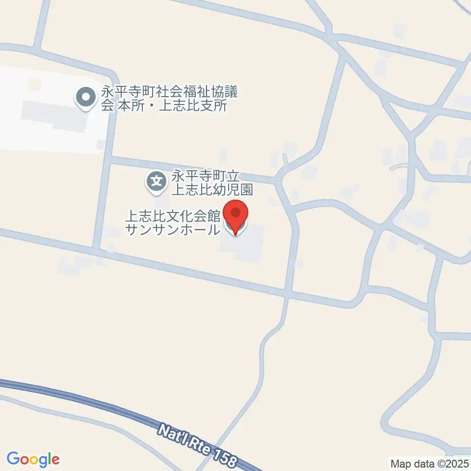 上志比文化会館サンサンホール周辺のコンビニエンスストア一覧地図