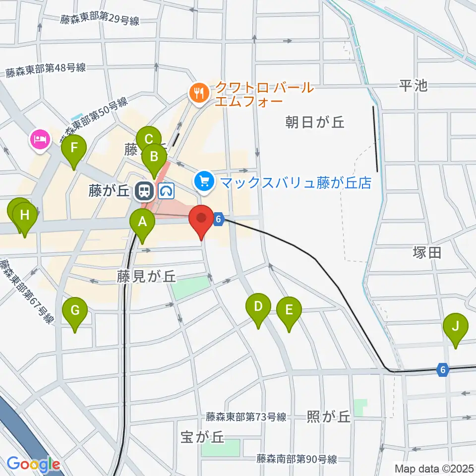 日響楽器 藤ヶ丘店周辺のコンビニエンスストア一覧地図
