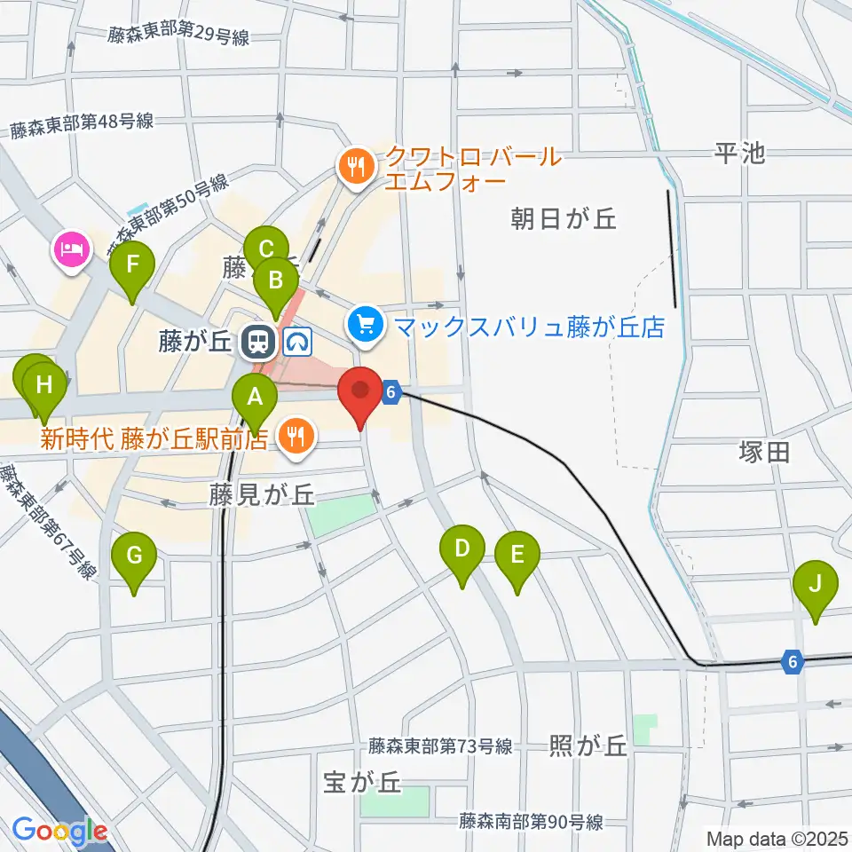 日響楽器 藤ヶ丘店周辺のコンビニエンスストア一覧地図