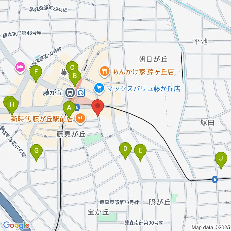 日響楽器 藤ヶ丘店周辺のコンビニエンスストア一覧地図